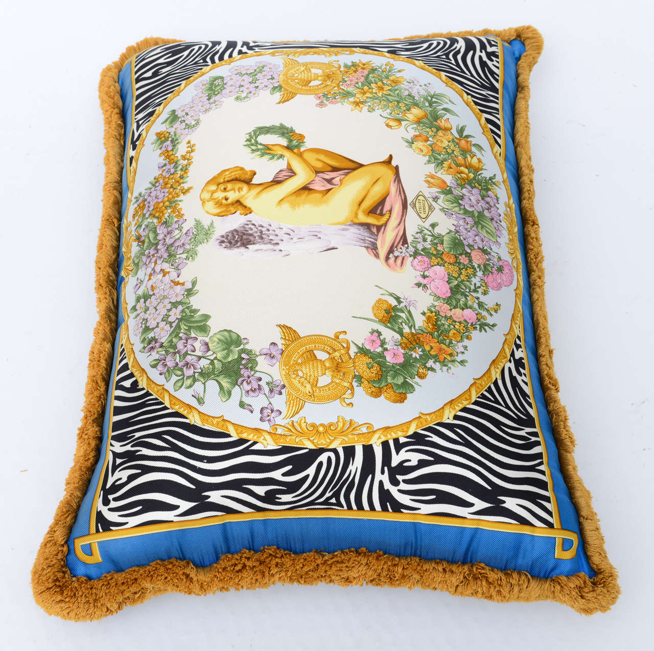 Atelier Versace Pillow In Excellent Condition In Miami, FL