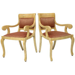 Pair of Art Deco Goatskin Chairs