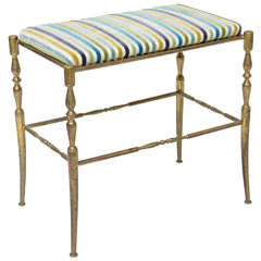 Solid Brass Bench in the Chiavari Style