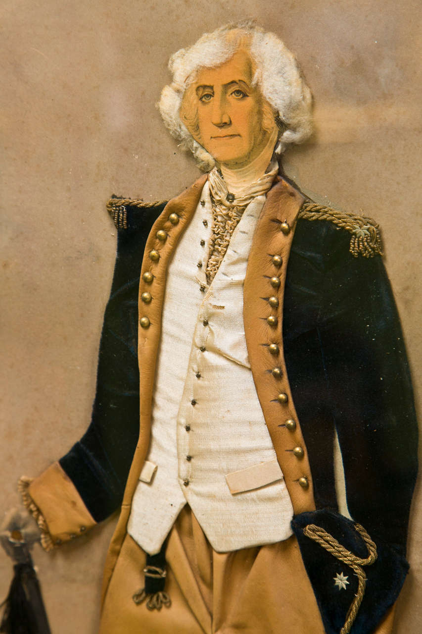 19th Century Rare Collage of George Washington