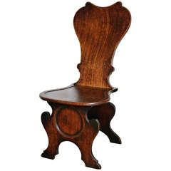 George II Mahogany Hall Chair 