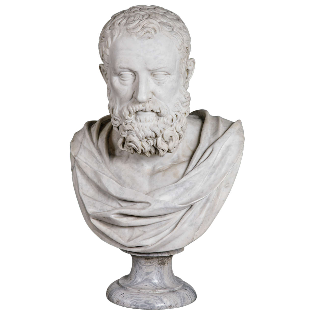 An Italian 17th Century Marble Bust of Solon