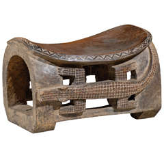 African Stool from Ivory Coast, Baule Tribe