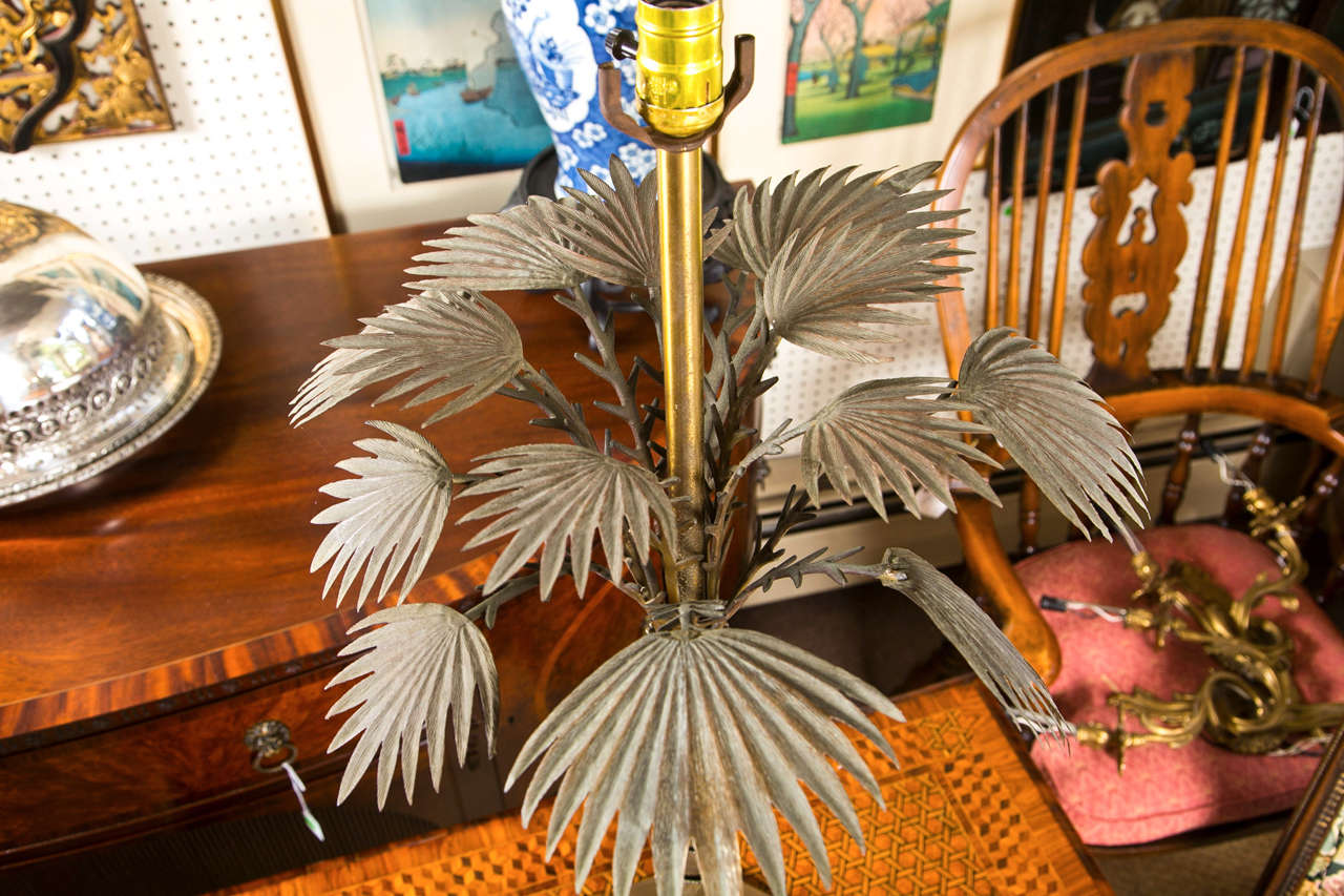 Brass Palm Tree Table Lamp 1