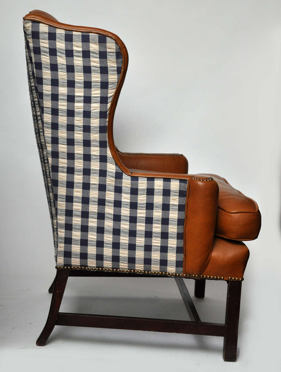 American Leather Wing Chair