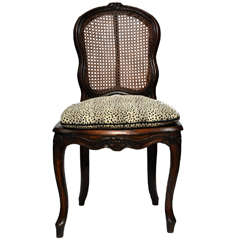 Louis XV Walnut Side Chair, Circa 1760