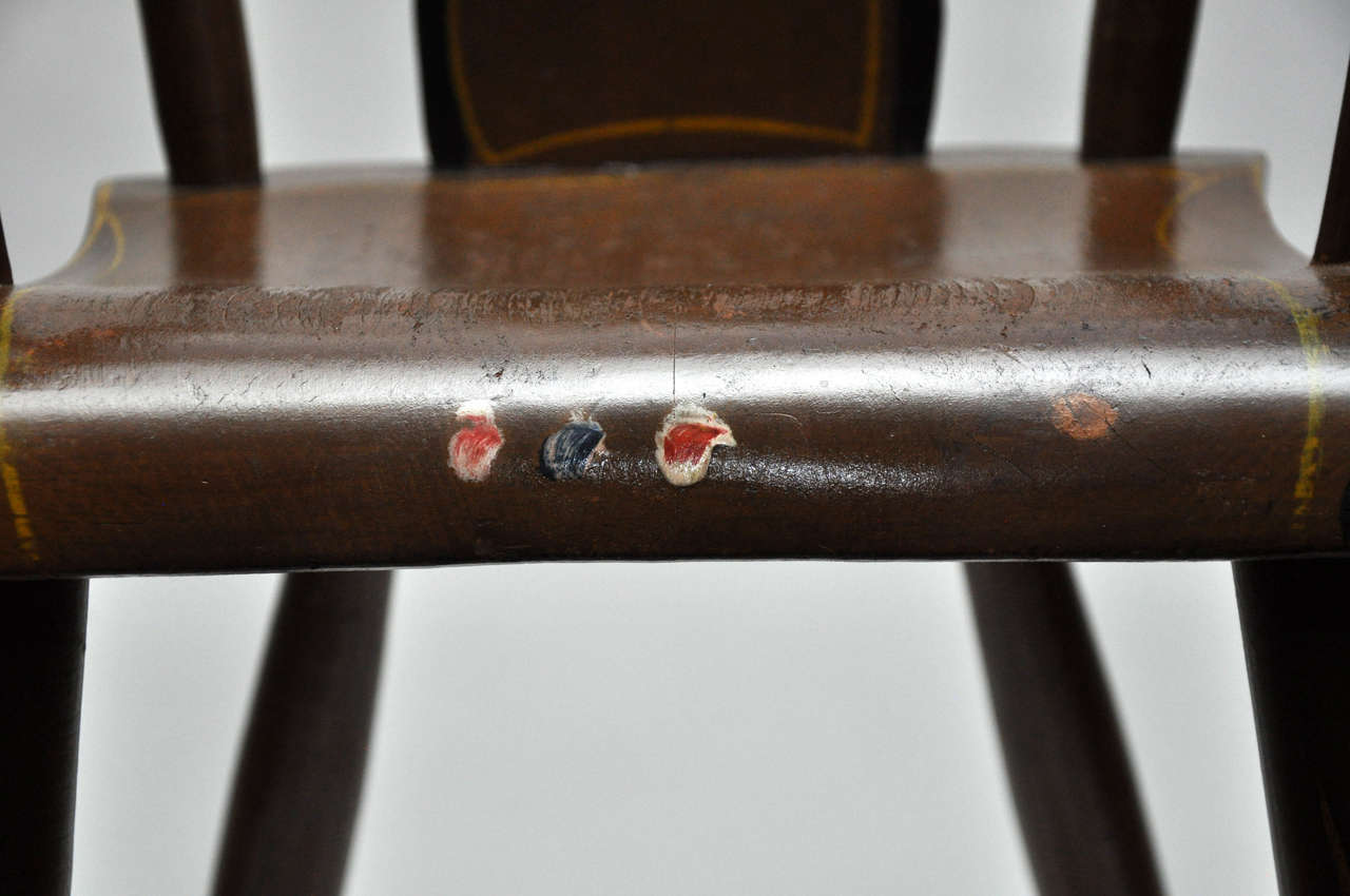 American Pennsylvania Painted Child's High Chair, Circa 1840 In Good Condition In Lake Forest, IL