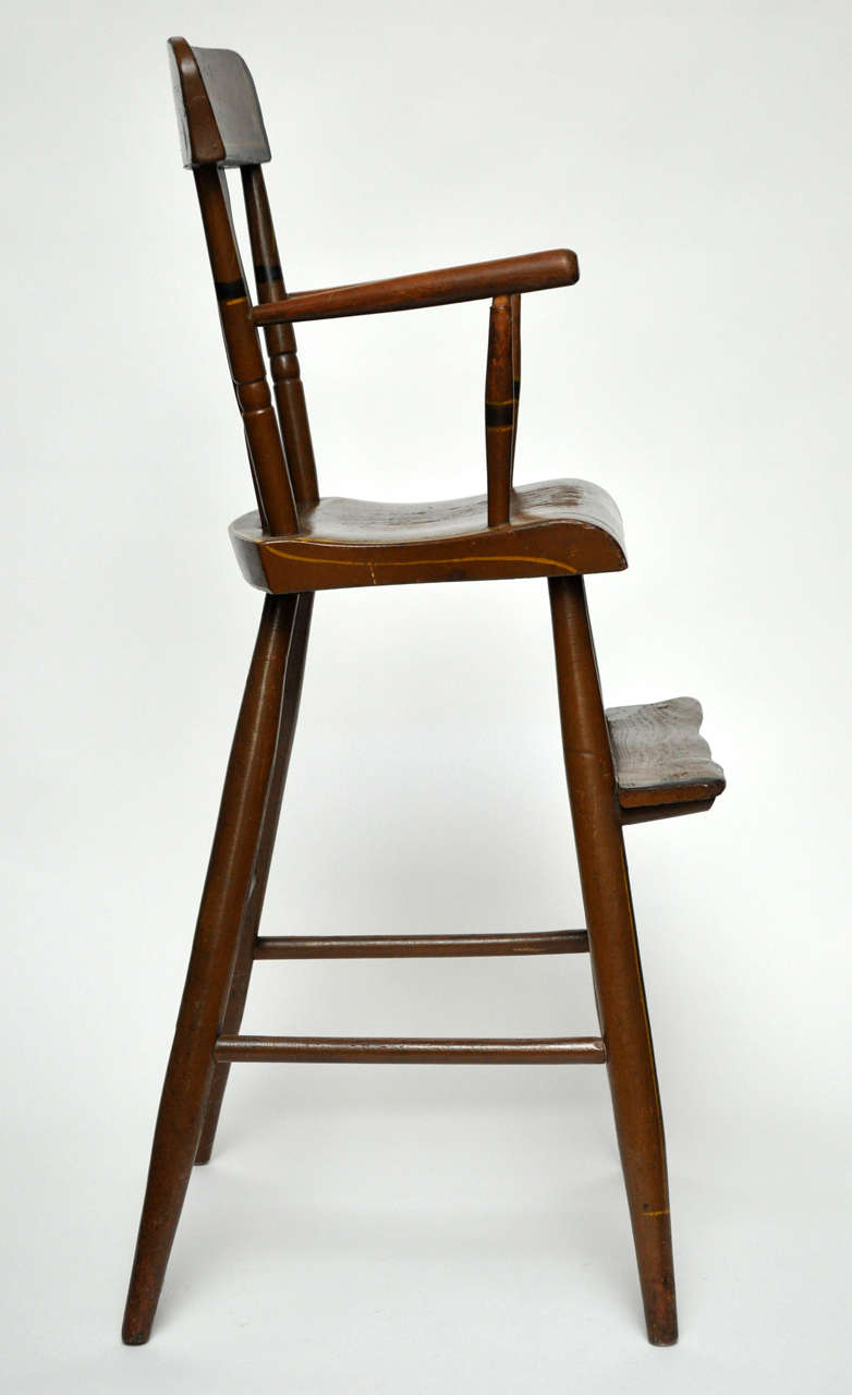 American Pennsylvania Painted Child's High Chair, Circa 1840 1