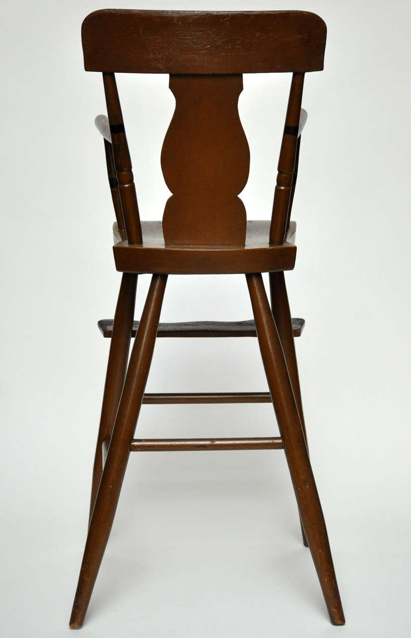 American Pennsylvania Painted Child's High Chair, Circa 1840 2