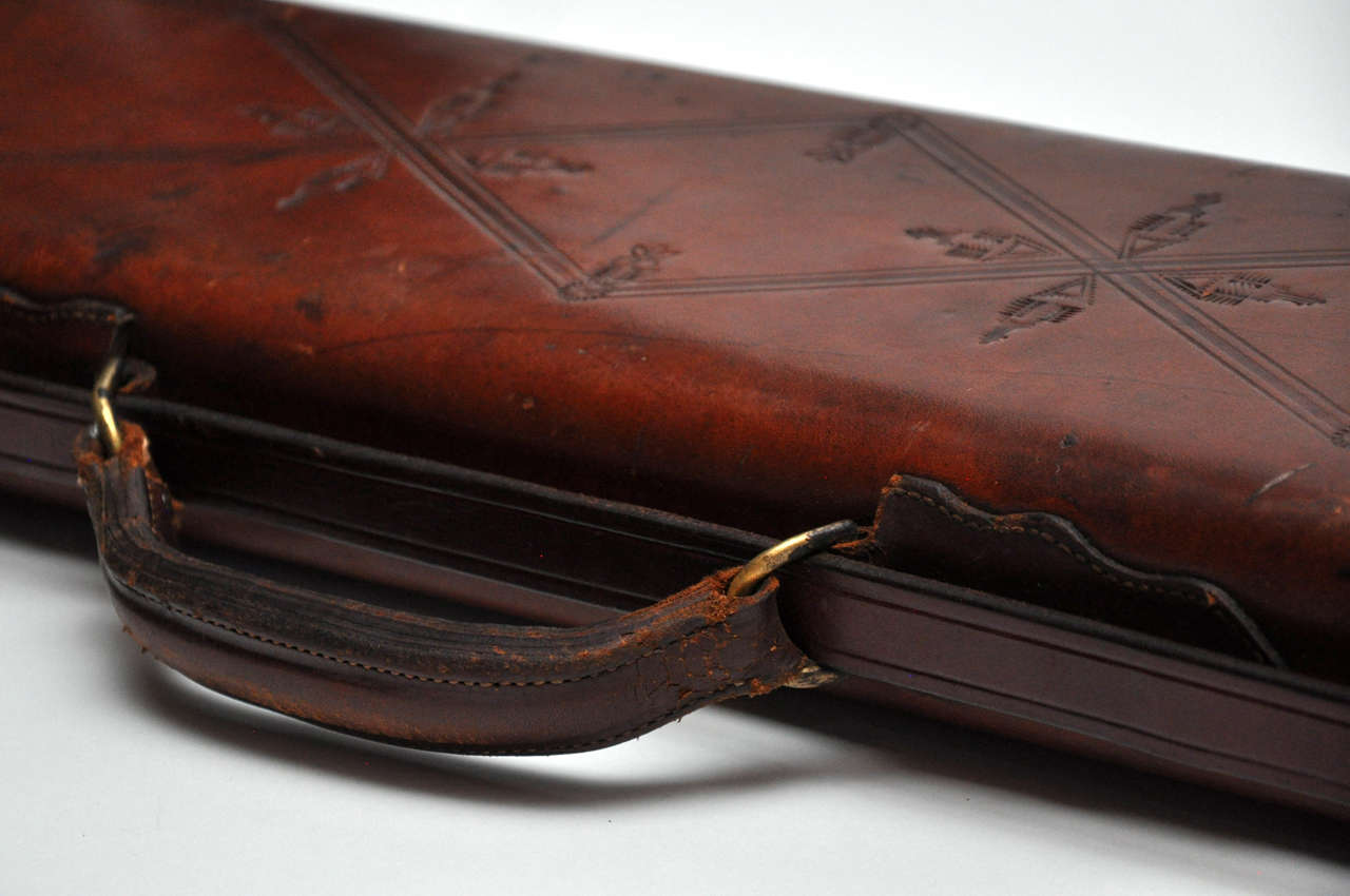 American Leather Fishing Rod Case, Circa 1920 1