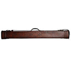 Antique American Leather Fishing Rod Case, Circa 1920