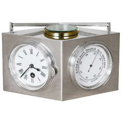 Sterling Silver Combination Clock 10
