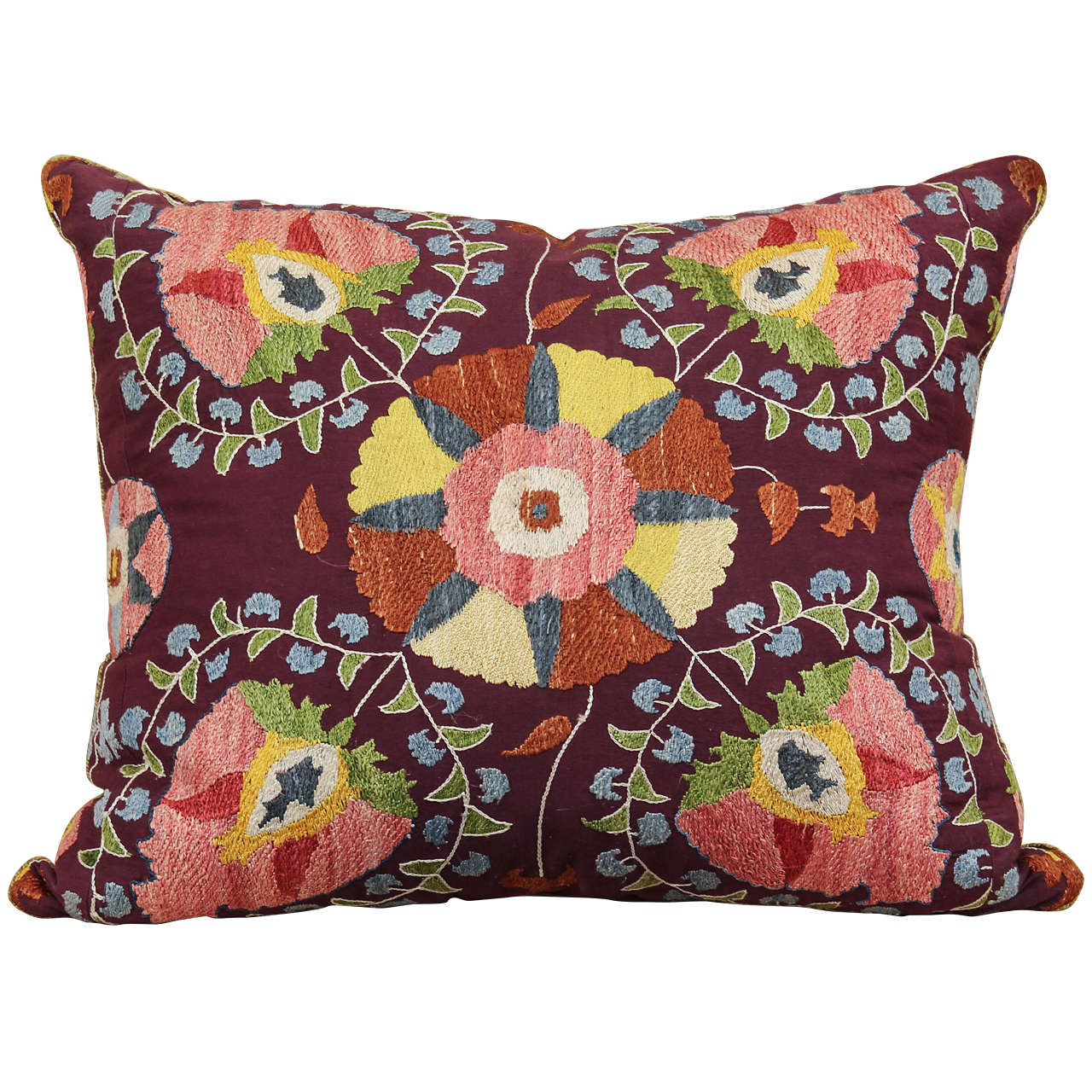 Purple Suzani Pillow