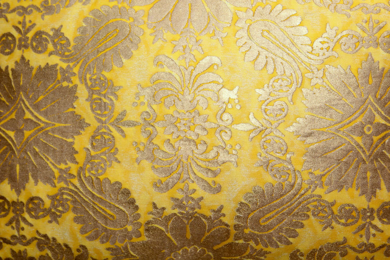 Italian Yellow Fortuny Pillows