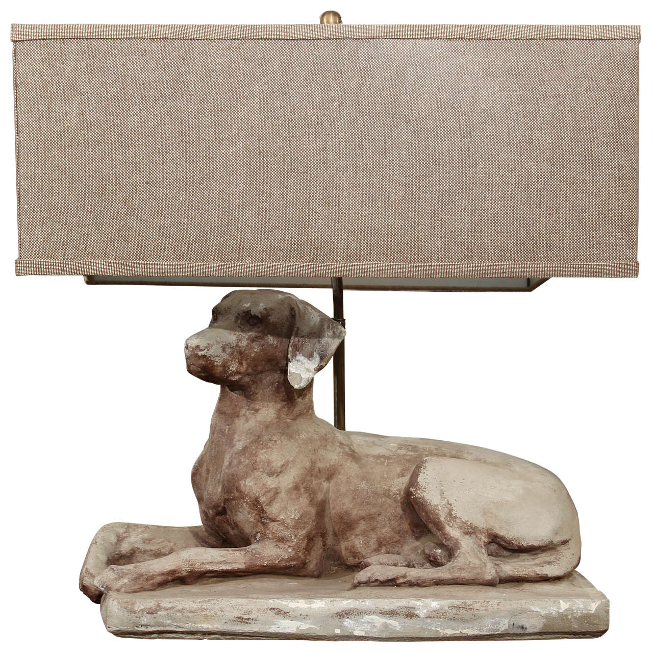 Large Scale Dog Lamp at 1stdibs