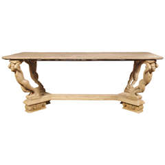 19th C. Painted Italian Center/Console Table