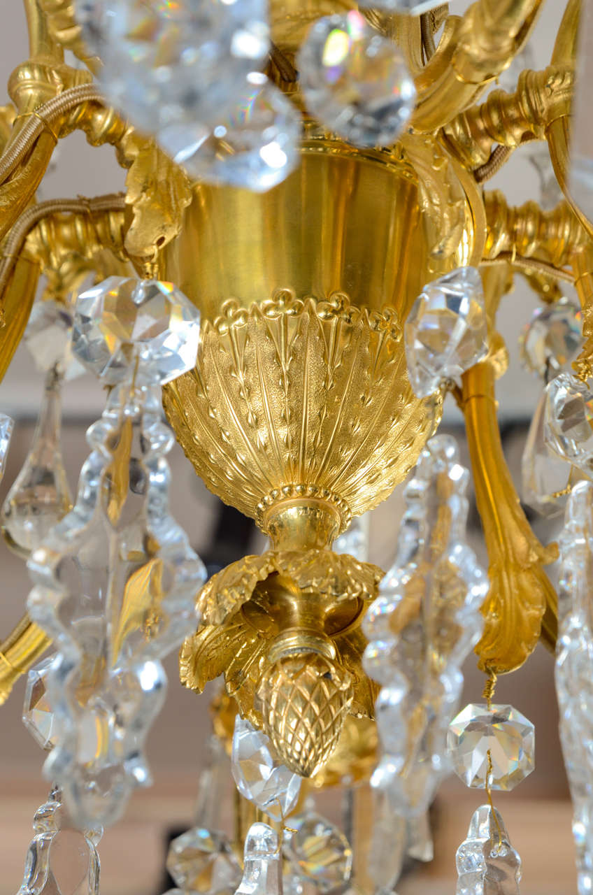 French Gorgeous Baccarat Chandelier For Sale