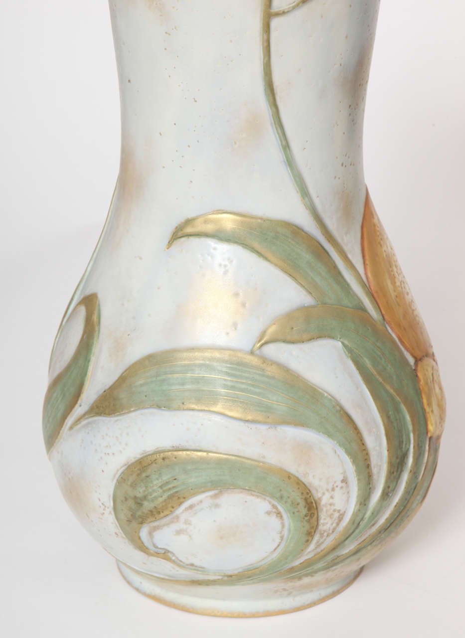 Art Nouveau Amphora Blow-Out Portrait Vase, Austria, 1900 For Sale 1