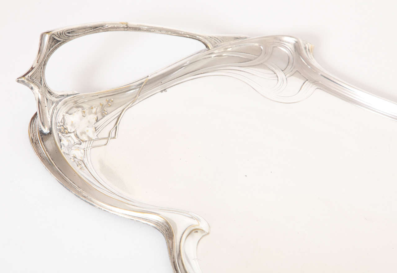 20th Century WMF Art Nouveau Serving Tray, Silver Plate, 1904, Germany