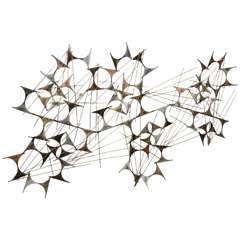 Abstract Iron Wall Sculpture by Marc Weinstein