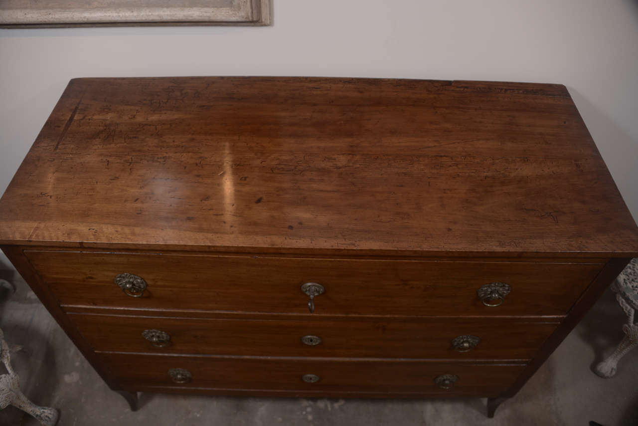 19th Century Italian Directoire Walnut Commode 3