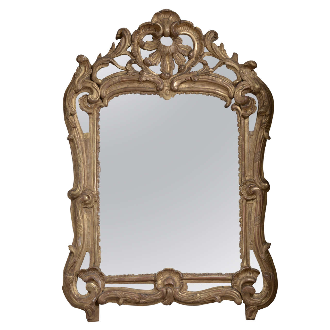 18th Century Louis XV Bois Dore Mirror