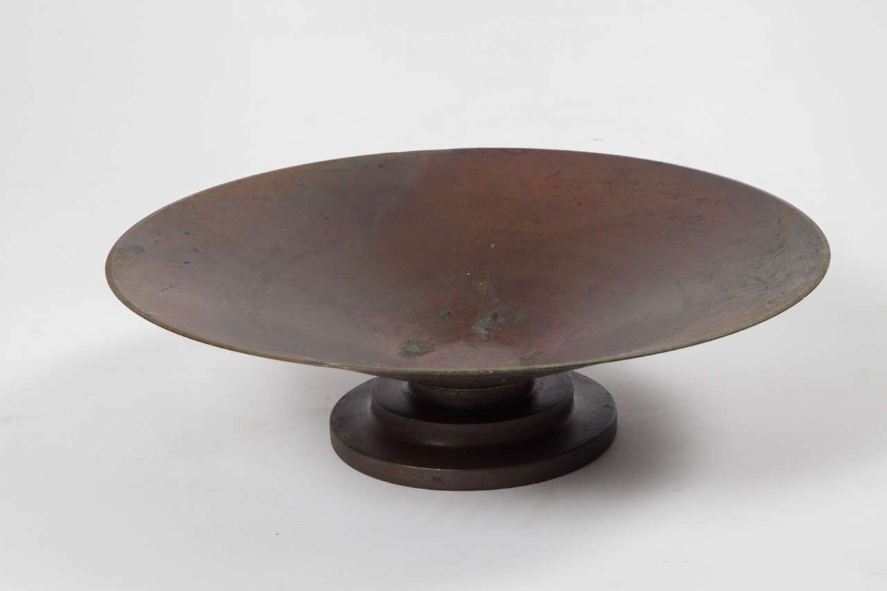Art Deco Bronze Bowl by Carl Sorensen