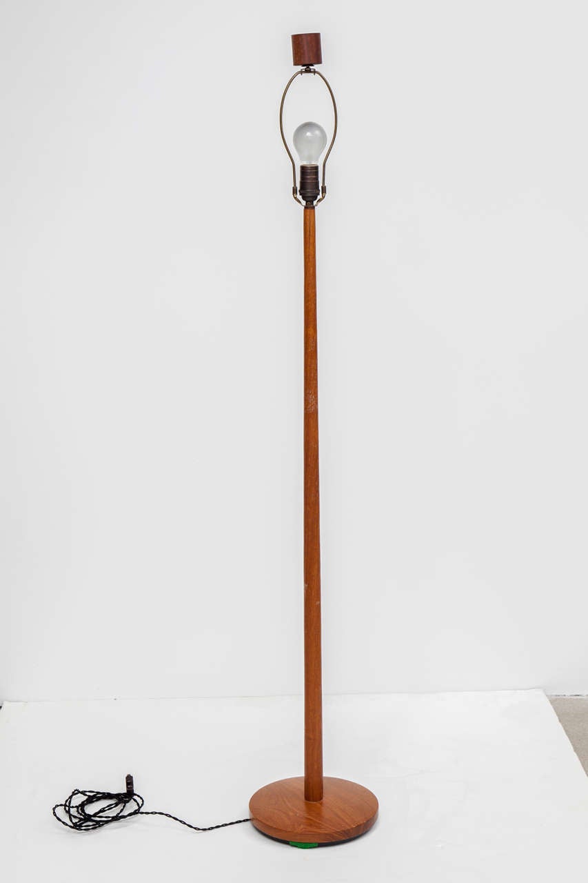 Mid-Century Modern Swedish Teak Floor Lamp