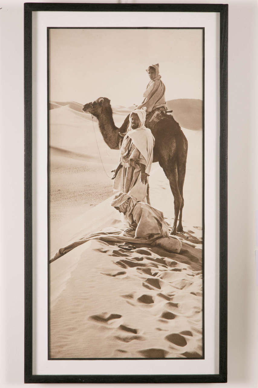 Photography by Rudolf Lehnert entitled 'The Hour of Prayer'. Silver vintage print (circa 1910). With its framing, its dimensions (28x58cm) and its format this photo has an amazing modernity. Typical work of the great and famous photographers Lehnert