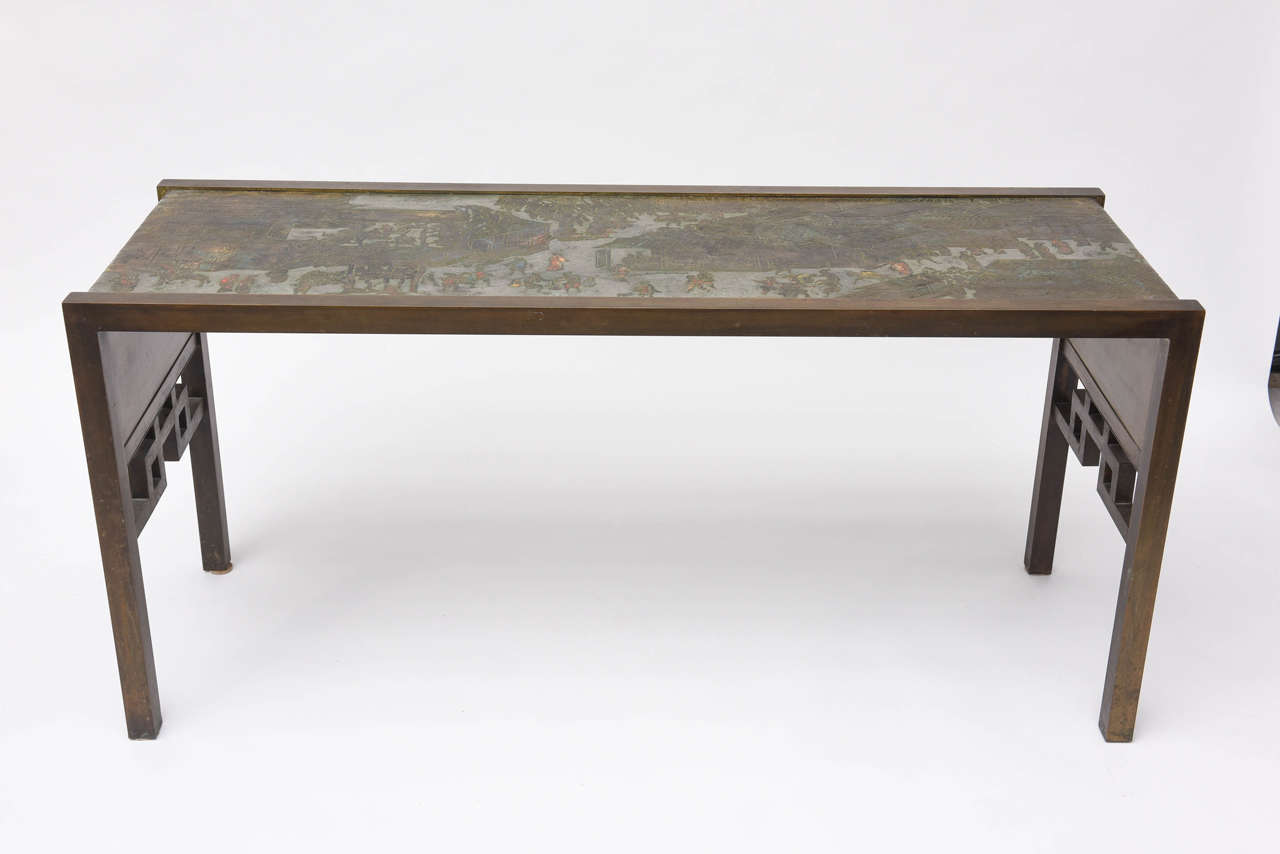 Late 20th Century Philip and Kelvin Laverne Festival Console Tables