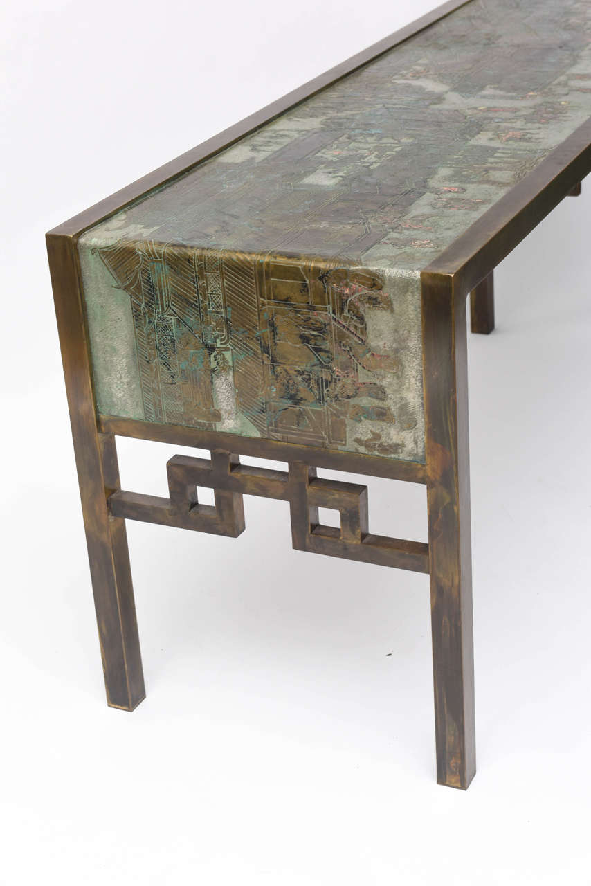 Philip and Kelvin Laverne Festival Console Tables 1