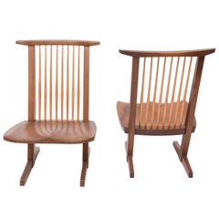 George Nakashima Conoid Low Chairs