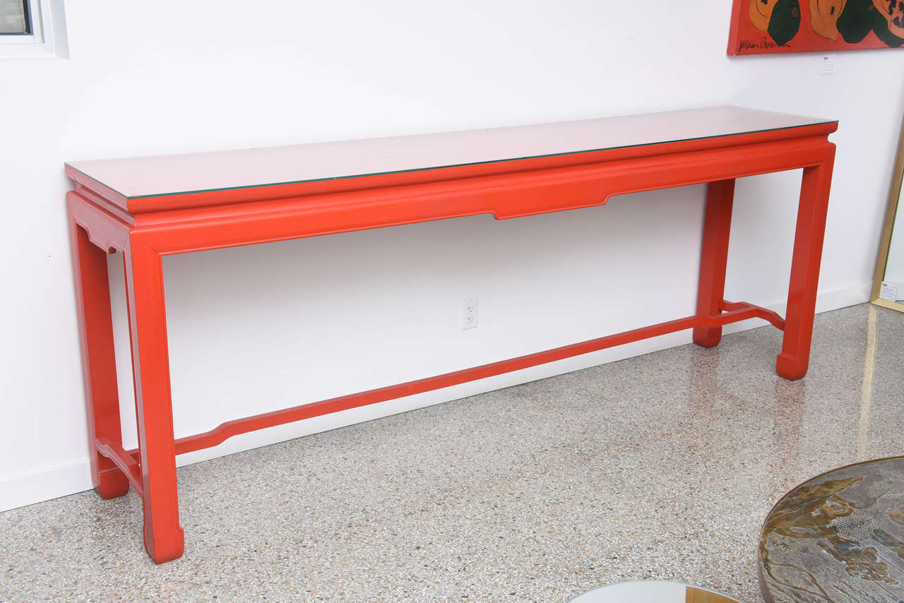 Vintage Ming Dynasty Style Chinese Altar Table In Red 1970s At 1stdibs This Monumental Sized Ming Dynasty Style Altar Table Was Created In The 1970s It Has