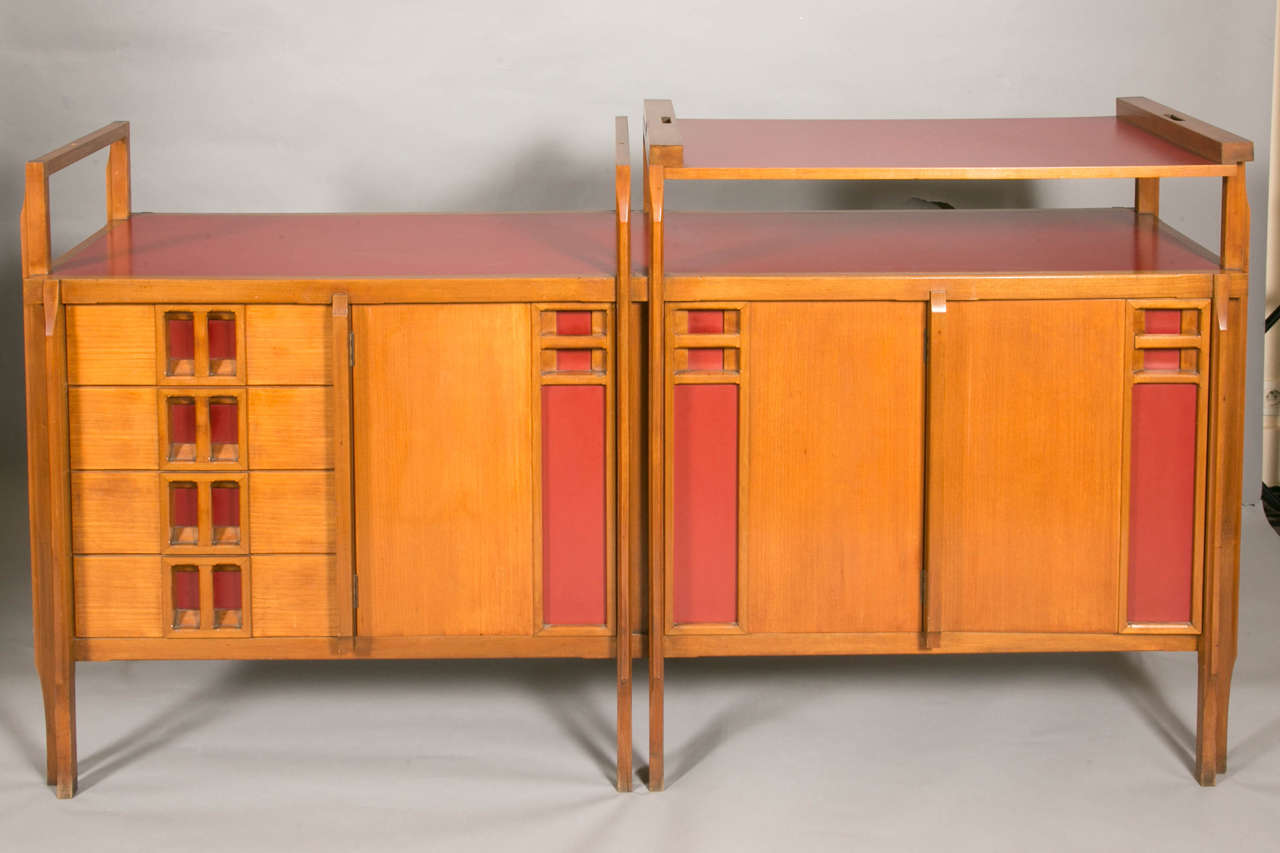 Mahogany and Laminate Sideboard, Attributed to Gabetti and Isola, Italy 1950s 3