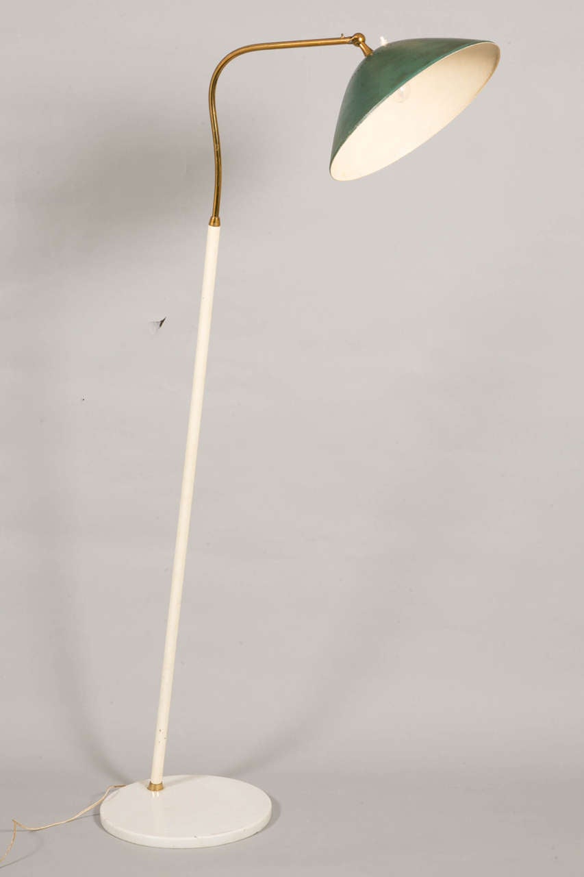 Italian Brass Floor Lamp by Stilnovo, Italy, 1960s