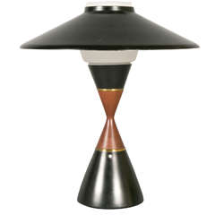 Diabolo Table Lamp, circa 1958, by S. A. Holm Sorensen (Denmark)