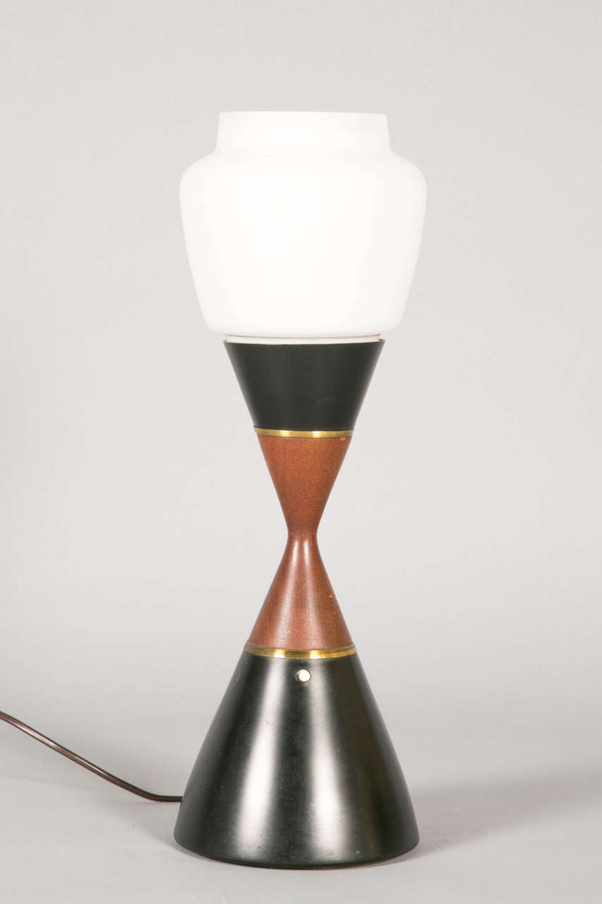 Mid-20th Century Diabolo Table Lamp, circa 1958, by S. A. Holm Sorensen (Denmark)