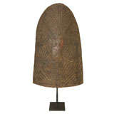 Antique Large Kirdi Embossed Shield , Africa , late 19th C