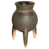 Antique Jukum Tripod Pot , Nigeria 19 C.