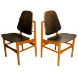Pair Of Arne Vodder 'floating Chairs' , Denmark 1960