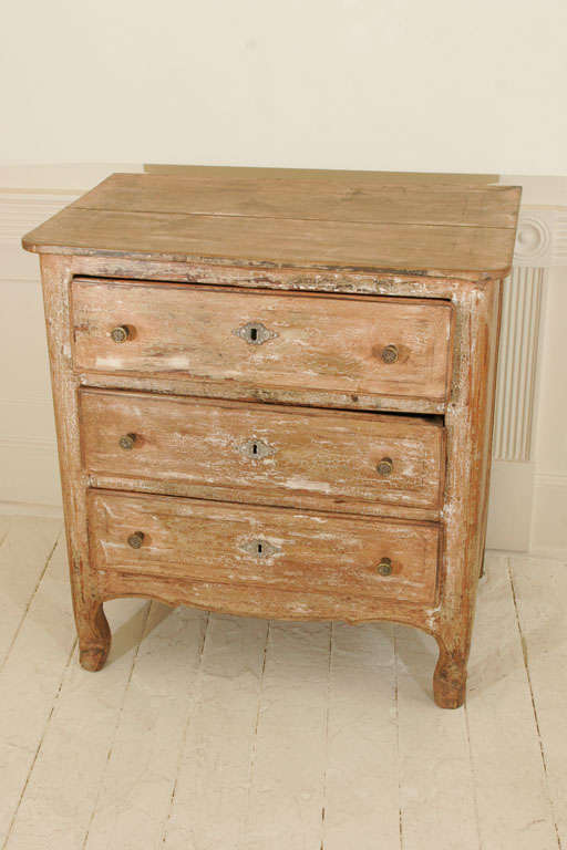 Swedish Three Drawer Commode