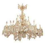 18TH CENTURY GILT AND IRON CHANDELIER