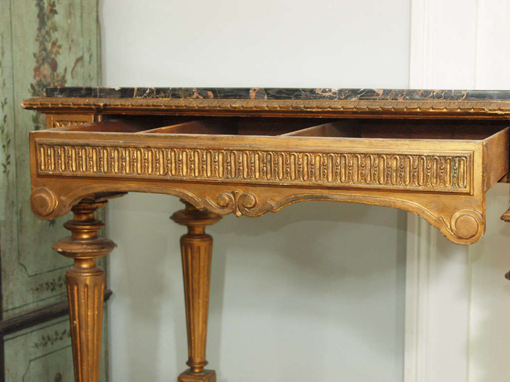 19th Century LOUIS XVI STYLE CENTER TABLE W DRAWER For Sale