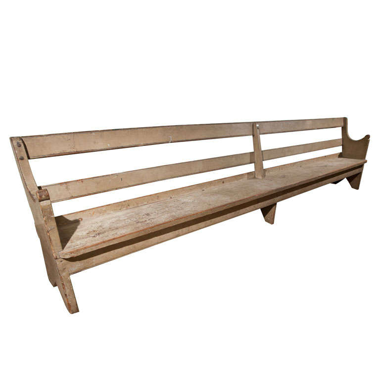 18th C. Quaker Meetinghouse Bench For Sale