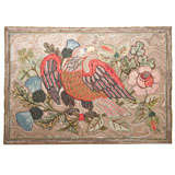 Vintage Unwavering Spirited American Eagle Rug