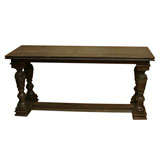 Cerused Oak Wood Console Tables