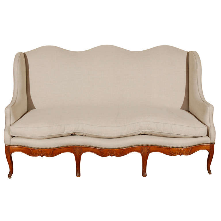 French Camel-Back Sofa