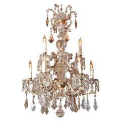 Gilded Bronze Italian Chandelier 9