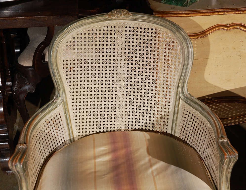 19th Century Pair of Caned French Armchairs