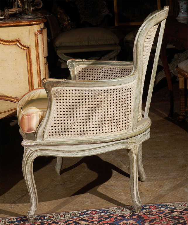 Pair of Caned French Armchairs 2